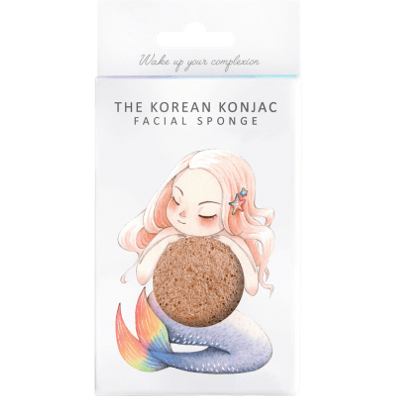 Mythical Mermaid Konjac Pink Clay ansiktssvamp